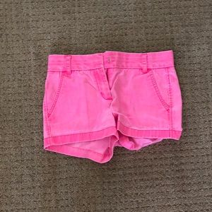 Hot Pink Jcrew Chino Shorts Size 0